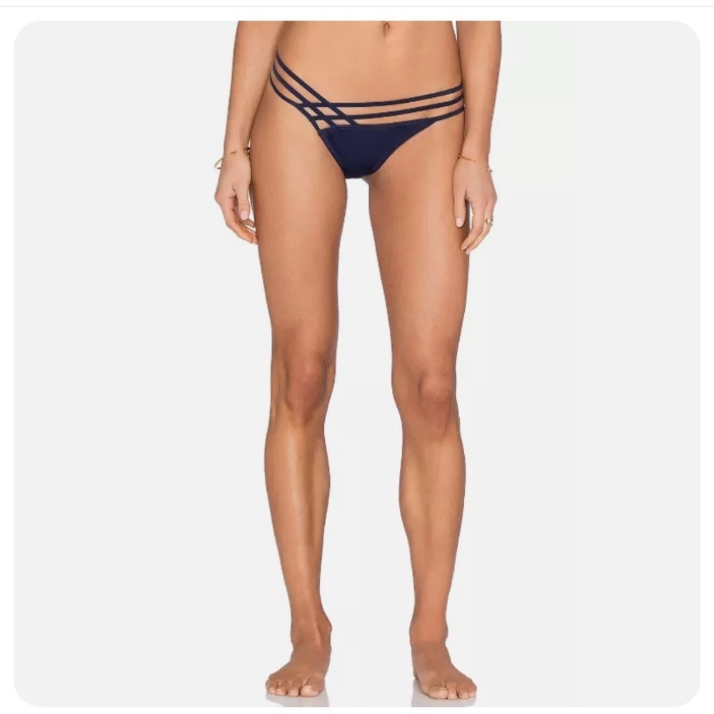 NWT L’Agent “Melita” Navy Bikini Bottoms AP2/Small
